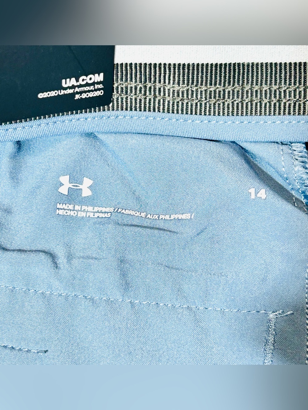 Under Armour Links Pull On Golf Shorts Women’s Size 14 Blue 5” NEW Performance - Picture 5 of 8